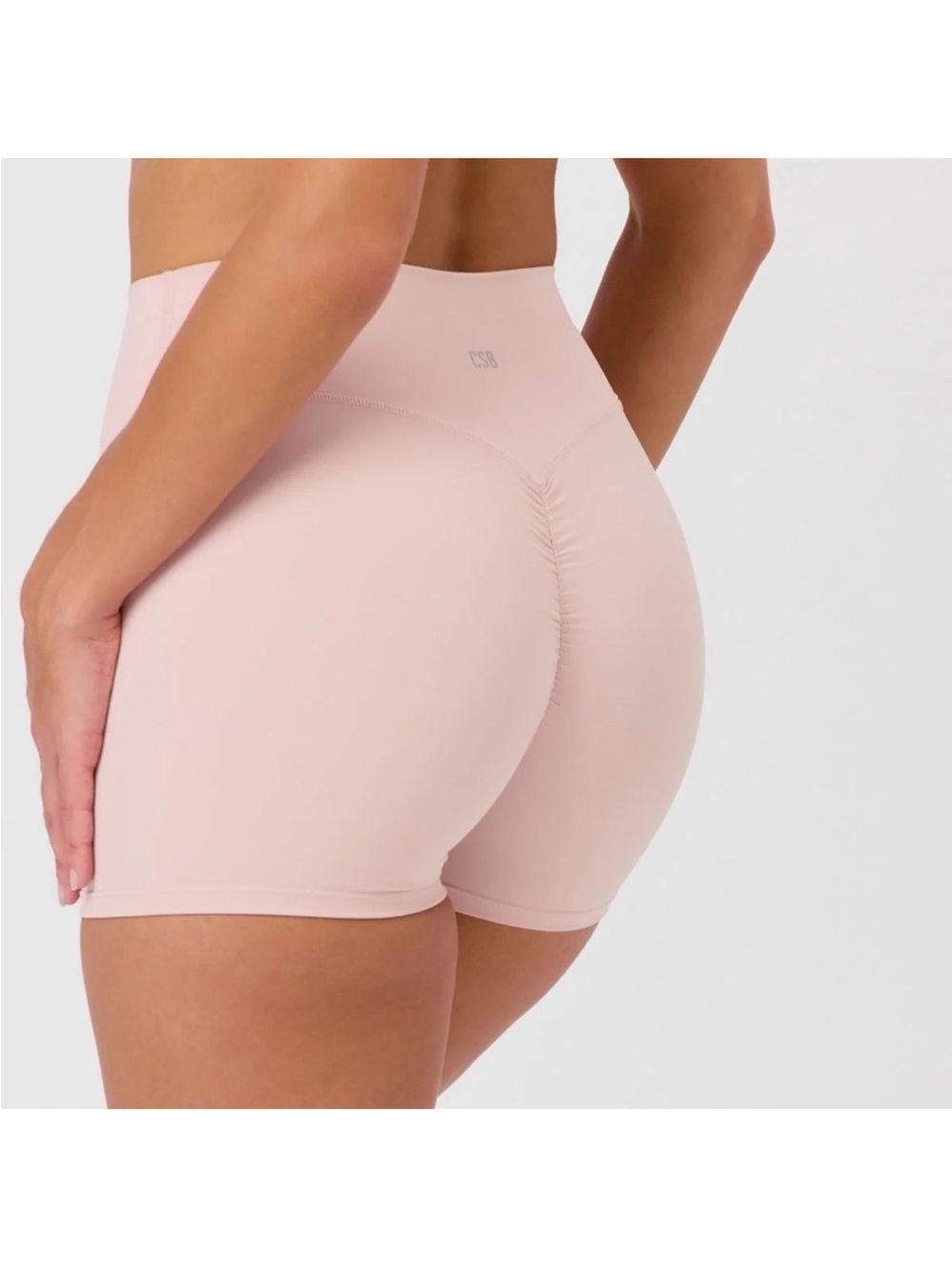 CSB Serenity Bandeau Top and Scrunch Shorts in Blush - Picture 3 of 5